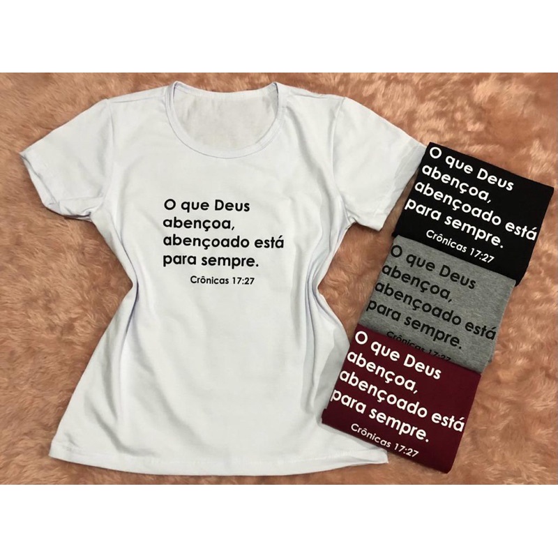 Baby look com frases hot sale evangelicas