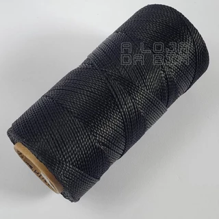 Cordão Fio Encerado Cordone 1mm 100gr Linhasita Preto