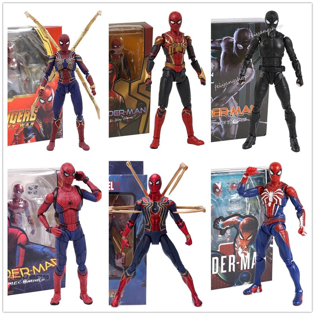 15cm Homem-Aranha Articulado Figura De Ação Boneco Ps4 Shf Marvel Lendas