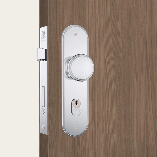 サクラマス Fechadura Maçaneta Fixa 55mm Stam 1601/08 Esp Inox Externa
