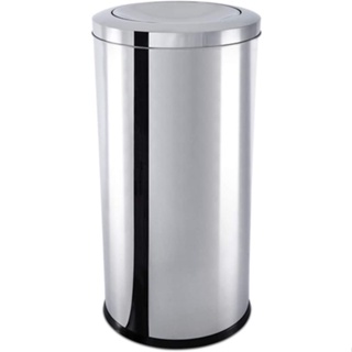 Lixeira Com Tampa Basculante Brinox Decorline 64 Litros Aço Inox