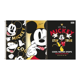 Tilibra Caderno Universitário Espiral Coleção Disney Mickey 10 Matérias 160 Folhas