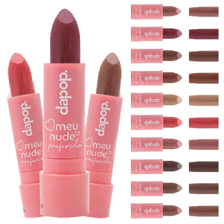 Batom Em Bala Matte Meu Nude Preferido Dapop Shopee Brasil