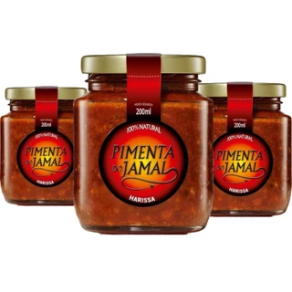 Molho de Pimenta Harissa JAMAL 200ml (3 potes)