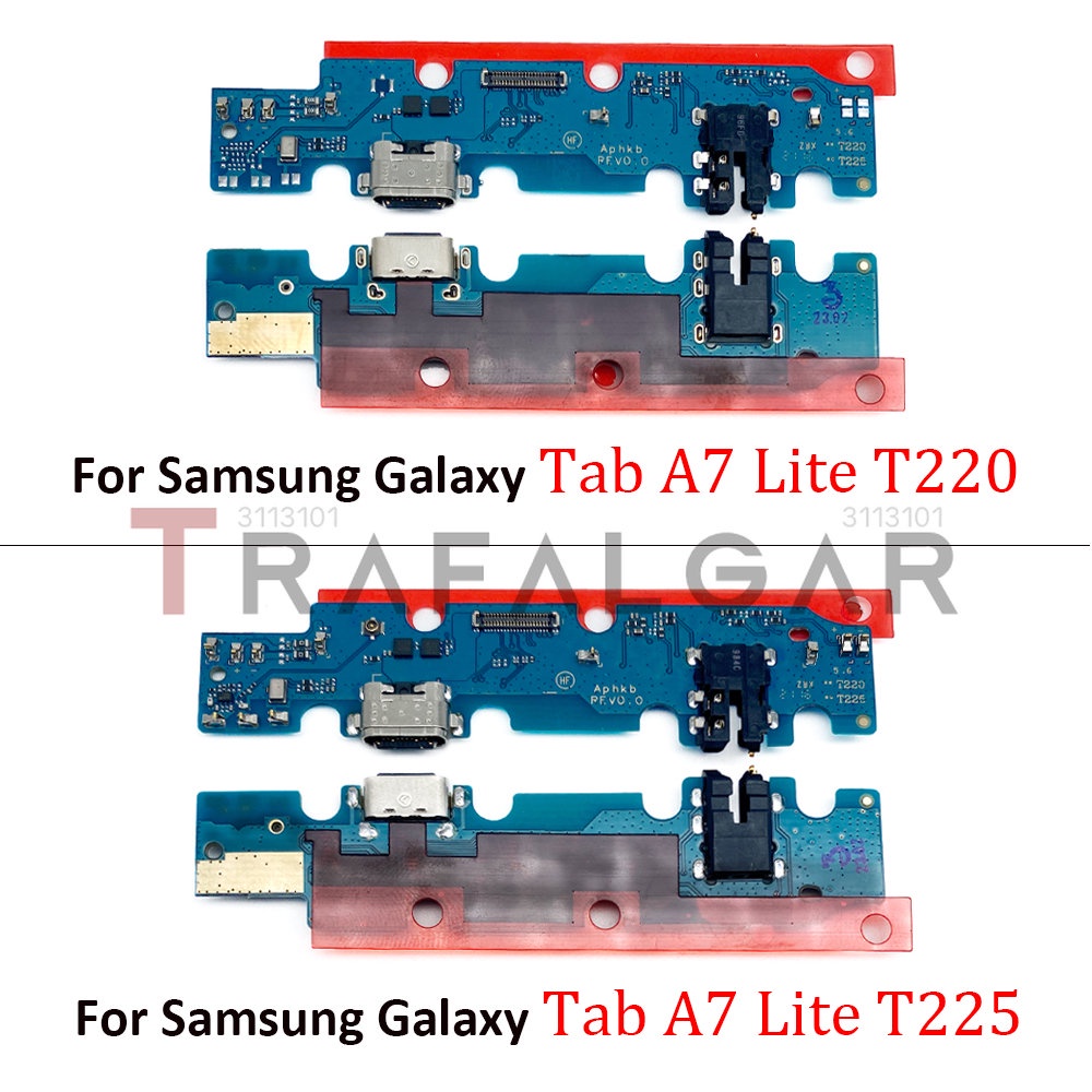 Porta De Carregamento Rápido USB Placa Flexível Para Samsung Galaxy Tab A7 Lite T220 T225 Conector De Dock Plug Com Substituição De Microfone