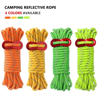 Corda Refletiva Para Tenda , Multi-Funcional Guy Paracord Esportes Ao Ar Livre , Camping E Caminhadas , Fivela De Vento De 4m Fixa