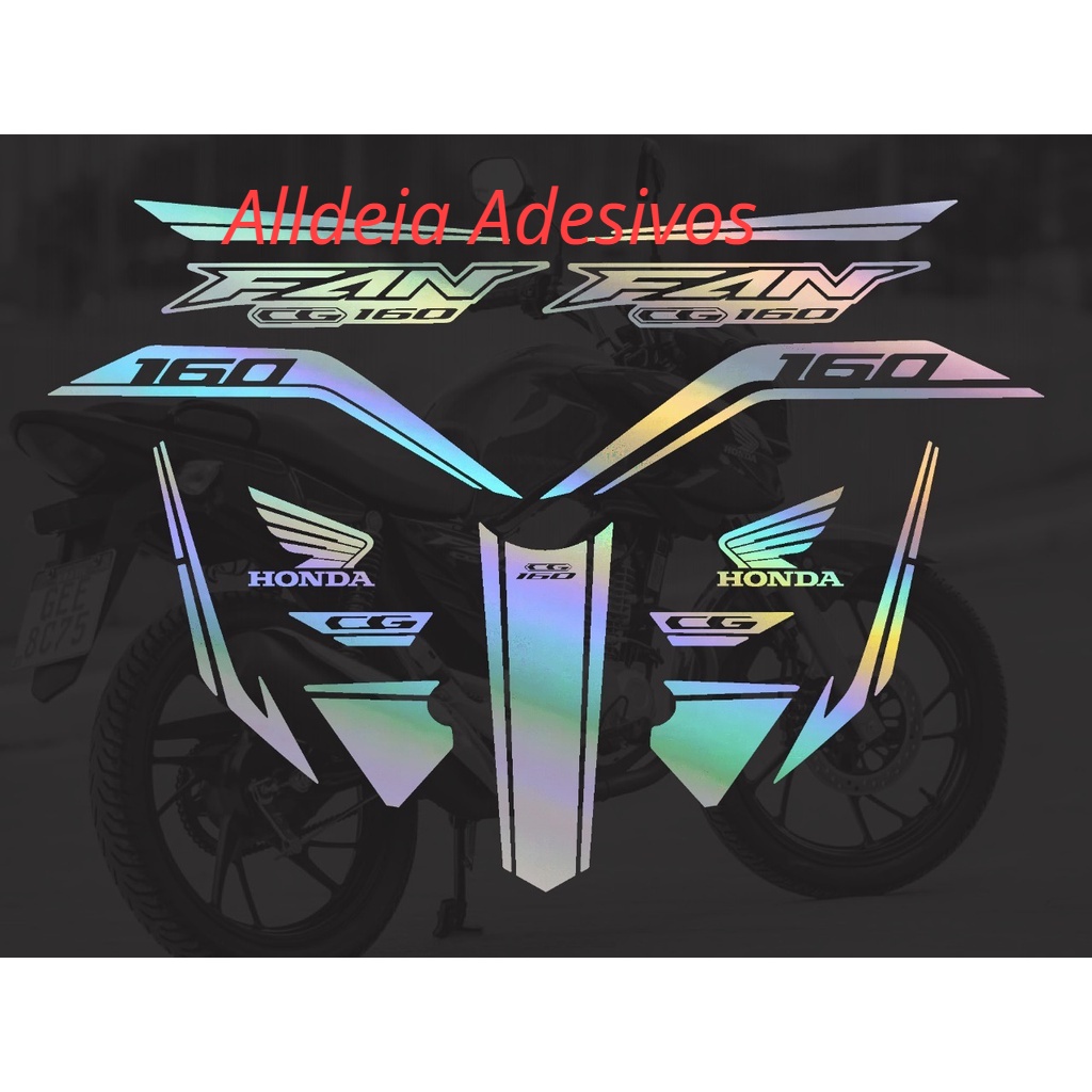 Kit adesivos Holografico FAN 2022 / 2023 - Honda