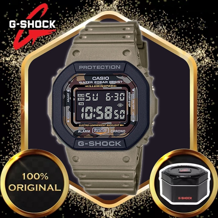 (2 Anos De Garantia) relógio masculino g shock, relógio digital esportivo , à prova d'água, DW-5610SUS-5