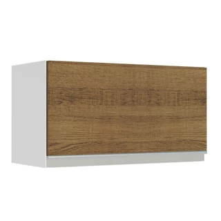 Armário de Cozinha Aéreo 1 Porta Suspensa Branco/Rustic Glamy Madesa em Oferta na Shopee