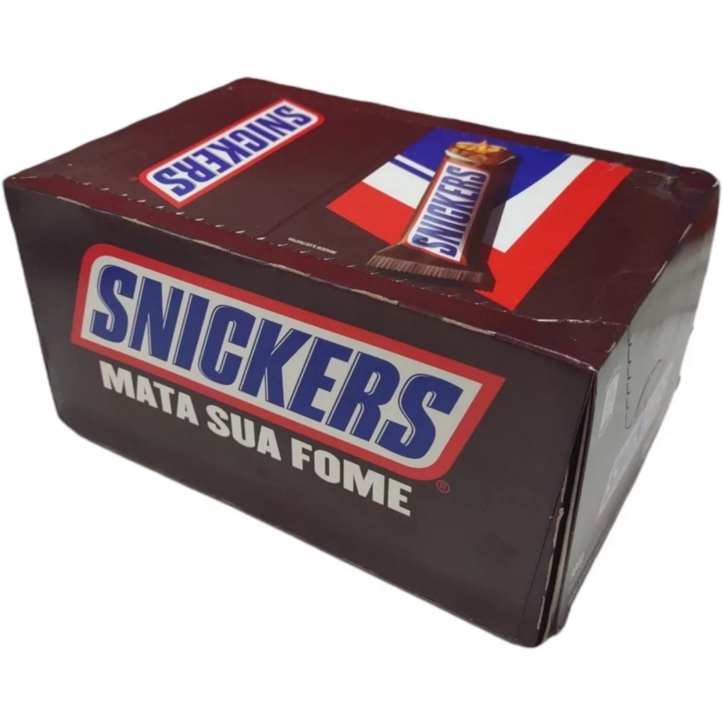 SNICKERS Caixa Display Com 20 Unidades Da Barra De Chocolate Mais ...