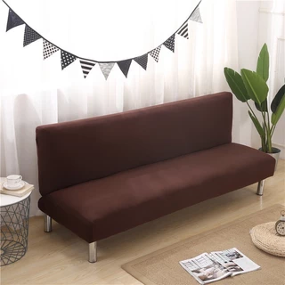 Capa elástica para sofá-cama, cor sólida, tudo incluído, antiderrapante, dobrável, sem braços, Universal, atacado R17D