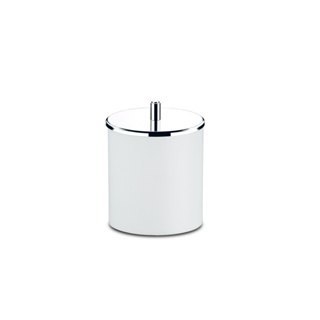 Lixeira Plástica Com Tampa Em Aço Inox Brinox Coza 5,4 Litros Branco