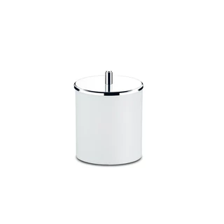 Lixeira Plástica Com Tampa Em Aço Inox Brinox Coza 5,4 Litros Branco
