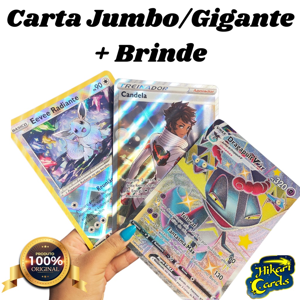 Carta Gigante Pokemon Diversos Modelos Tamanho Jumbo Original Copag  Português Diversas Opções Pronta Entrega