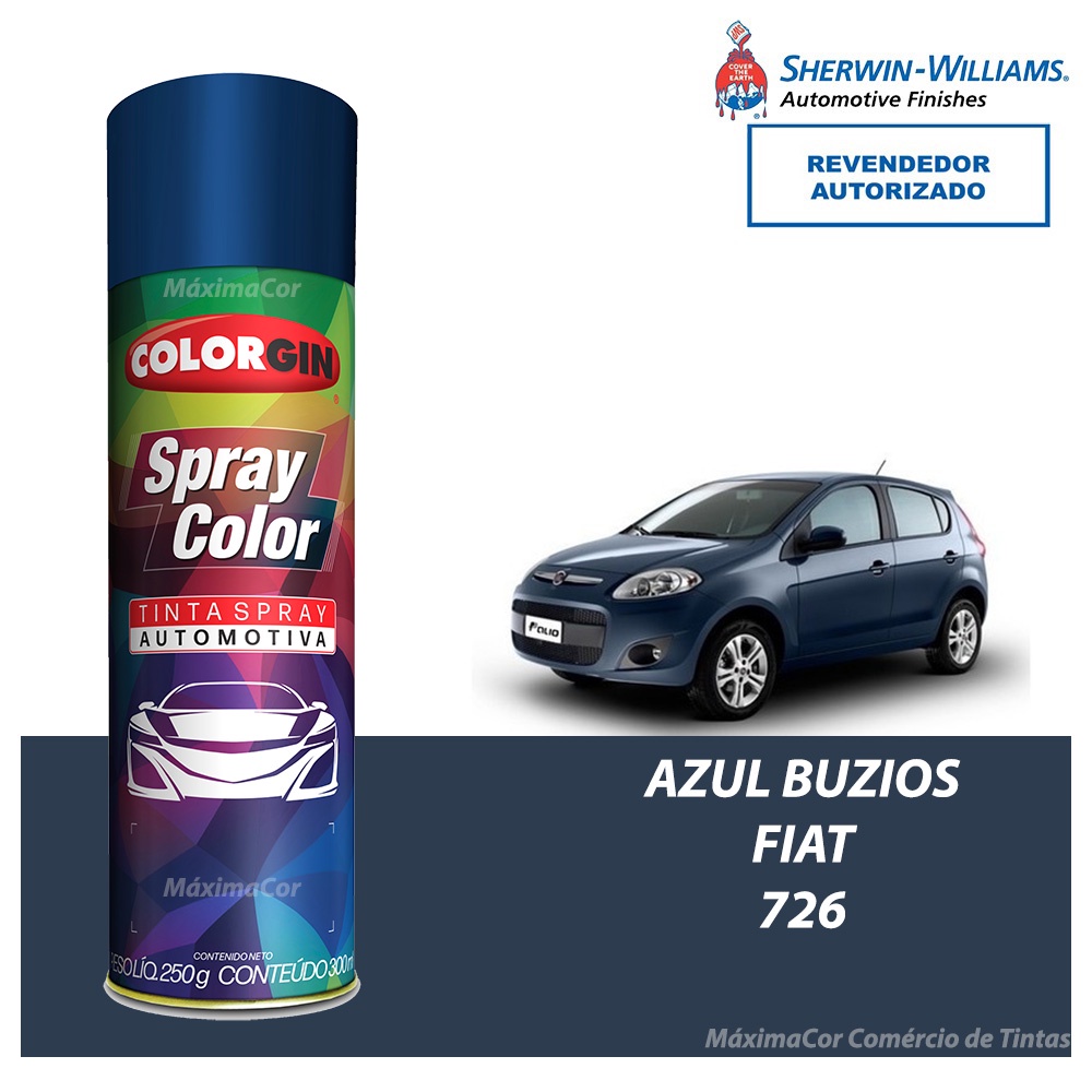 Tinta Spray Automotivo Azul Buzios Fiat Ml Shopee Brasil