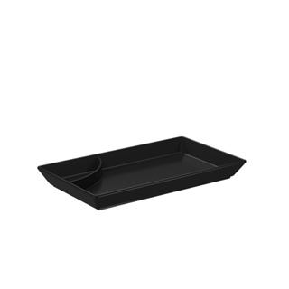 Prato Para Sushi Coza Uno 19,3 x 11,2 x 21,5 cm Preto