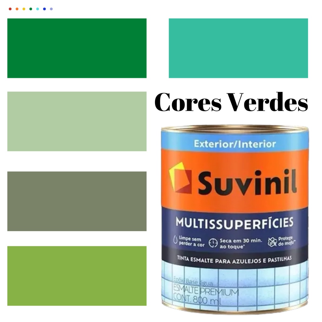 Tinta Epóxi Suvinil Multissuperfícies Antimofo Base Água Cor Verde ...