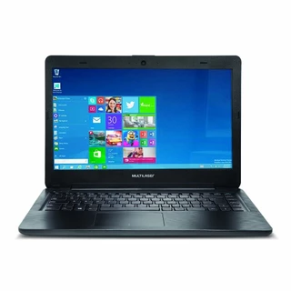 Notebook Legacy Intel Dual Core Windows 10 32GB 4GB RAM Tela HD 14 Pol. Preto Multilaser - PC201