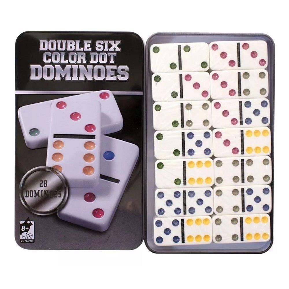 Jogo de Domino Lata Decorativa Luxo Unihome