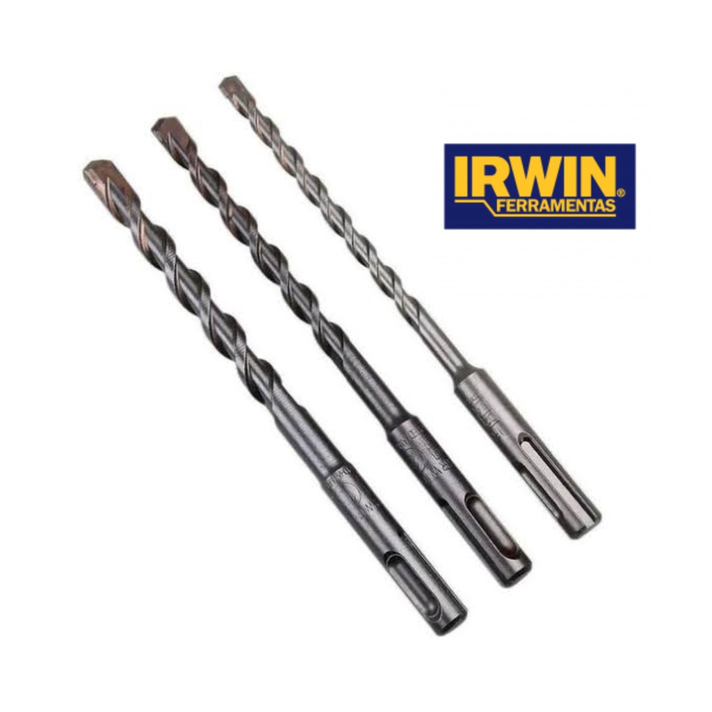 Broca SDS Plus IRWIN Widea Concreto 5 - 6- 7- 8 - 10 - 12 - 13 Videa Engate Rapido