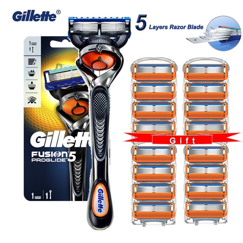 Lâmina De Barbear De 5 Camadas/Adequado Para Gillette Fusion Proglide ...