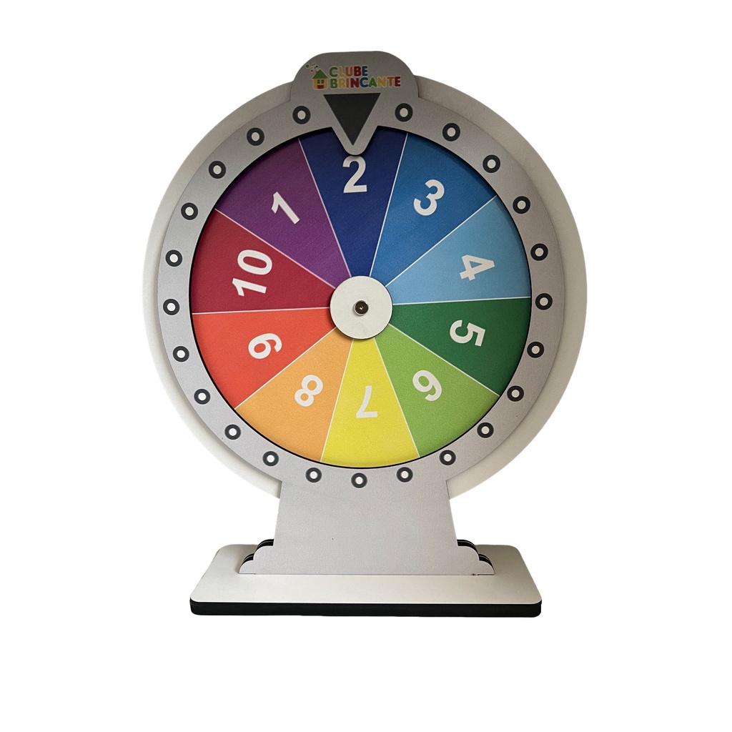 ROLETA BRINCANTE EM MDF - BRINQUEDO PEDAGÓGICO E EDUCATIVO