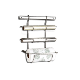 Suporte Rolo Papel Toalha Alumínio PVC Brinox Top Pratic Cromado