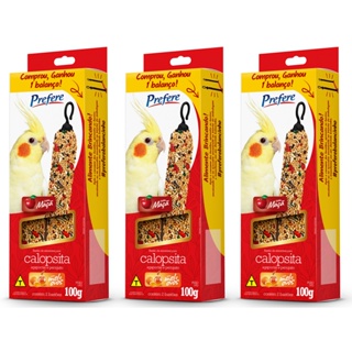 Alimento Para Calopsita Prefere Bastão 100gr - Maçã - 3 un