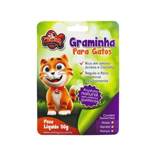 Graminha Digestiva Para Gatos Cat & Dog Petshop 50Gr