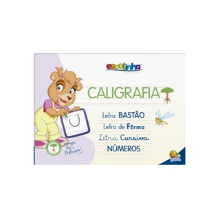 Livro Infantil Sistema de Caligráfia - Letra Bastão, Forma, Cursiva e Números