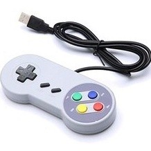 2 Controle Super Nintendo Snes Joystick Usb Emulador Pc