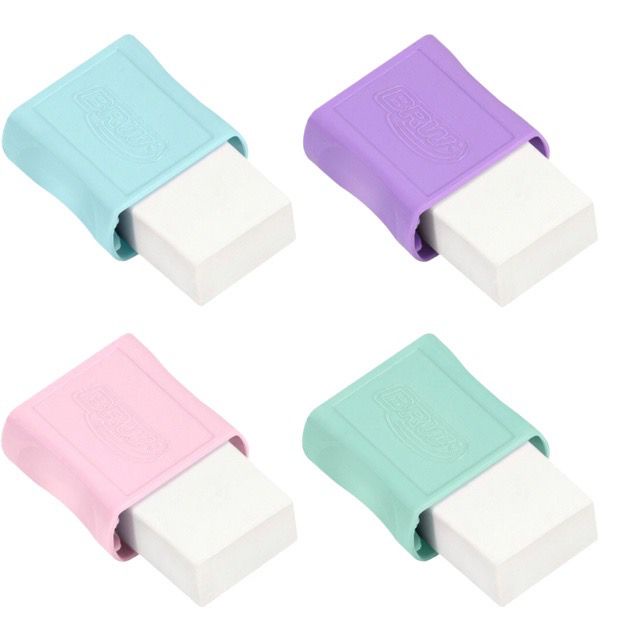 Borracha Escolar Tons Pastel BRW | Shopee Brasil