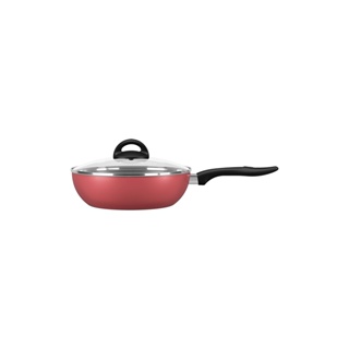 Wok Com Tampa Brinox Chilli Antiaderente 2,3 Litros Ø 24 x 7 cm Cereja