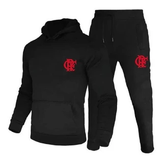 Conjunto Moletom time futebol- Calça + Casaco Time Futebol Unissex em Algodão