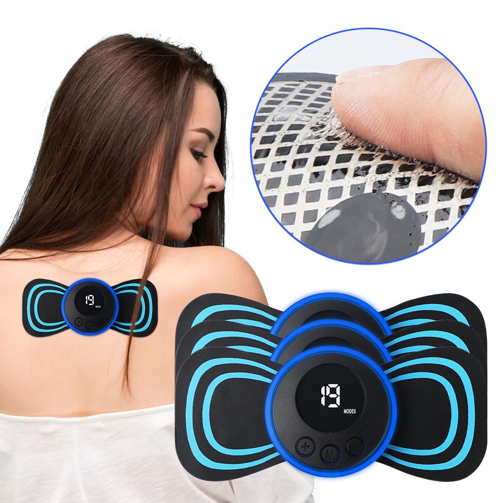 Mini Massageador Muscular Elétrico Portátil Recarregável - Sou