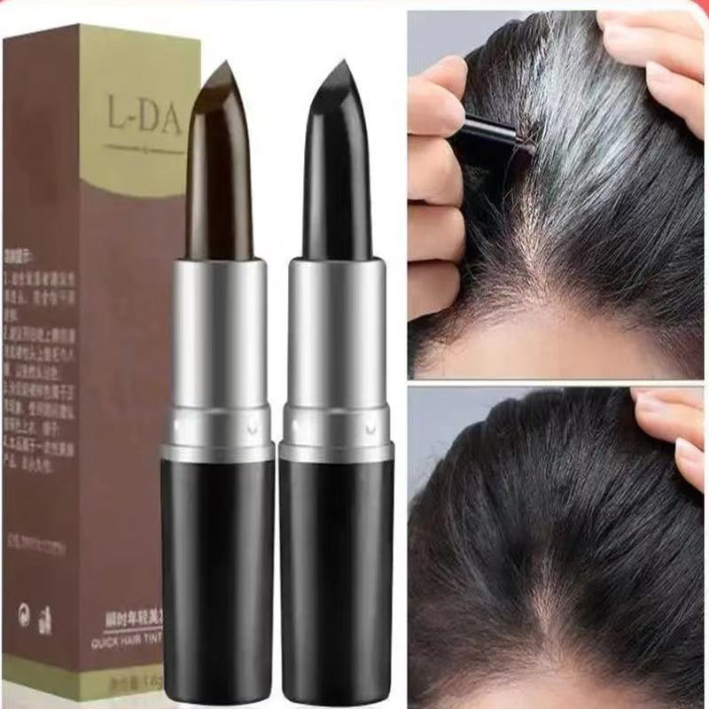 Hairdressing Pen/Lipstick Hair Dye Black Brown Disposable Shopee Brasil