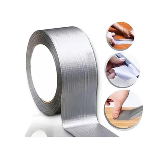 Fita Adesiva Multiuso Aluminizada Silver Tape 48mm X 10m Prata Para Ar Condicionado