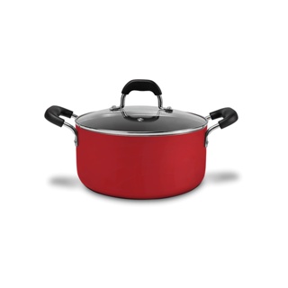 Caçarola Com Tampa Brinox Saffron Antiaderente 3,7 Litros Ø 22 cm Vermelho