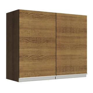 Armário Aéreo Madesa Glamy 80 cm 2 Portas - Rustic