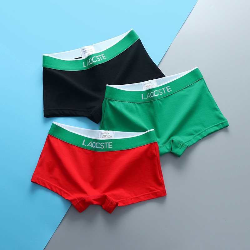 Roupa Íntima Feminina les Trendy t Puro Algodão Respirável Borda Larga Tamanho Grande Boxer Esportivo Briefs Estudante