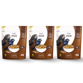 Alimento Mistura Sementes P/ Cúrio Bicudo Prefere Azulão 500g - 3 un