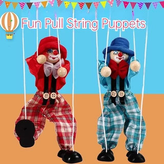 Fantoches Marionete De Puxar Boneco De Madeira Feito À Mão Boneca Pinocchio Brinquedos Rosca Drama