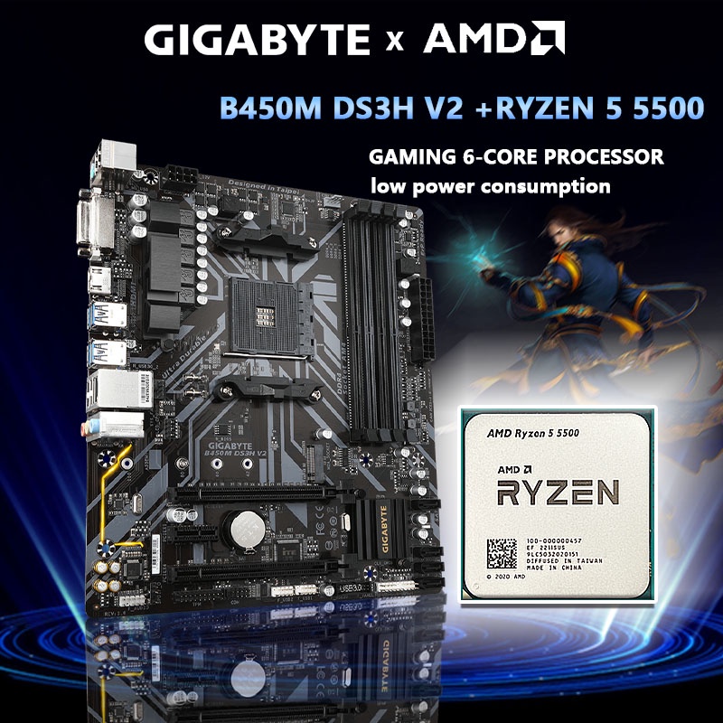 PC Gamer Ryzen 5 5500, RTX 3060, 16GB DDR4, SSD 480GB, 600W 80 Plus, Enifler