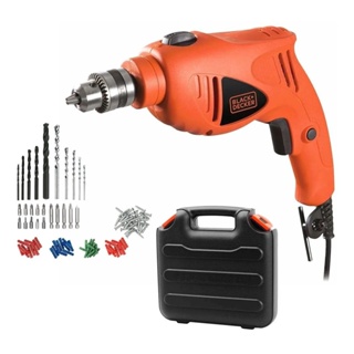 Furadeira Impacto 3/8" 550W C/ 50 Acessórios HD400K50 - Black+Decker