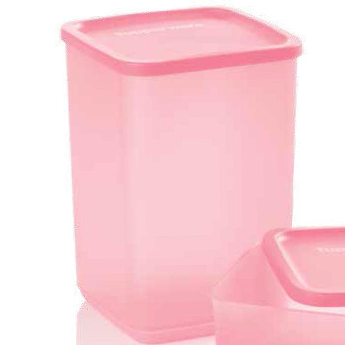 Tupperware Refri Line Quadrado Rosa 2,2 litros | Shopee Brasil