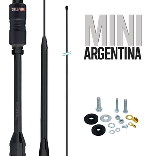 Antena Base Embutida Black Px 11m Mini Argentina 1,07m Steelpar