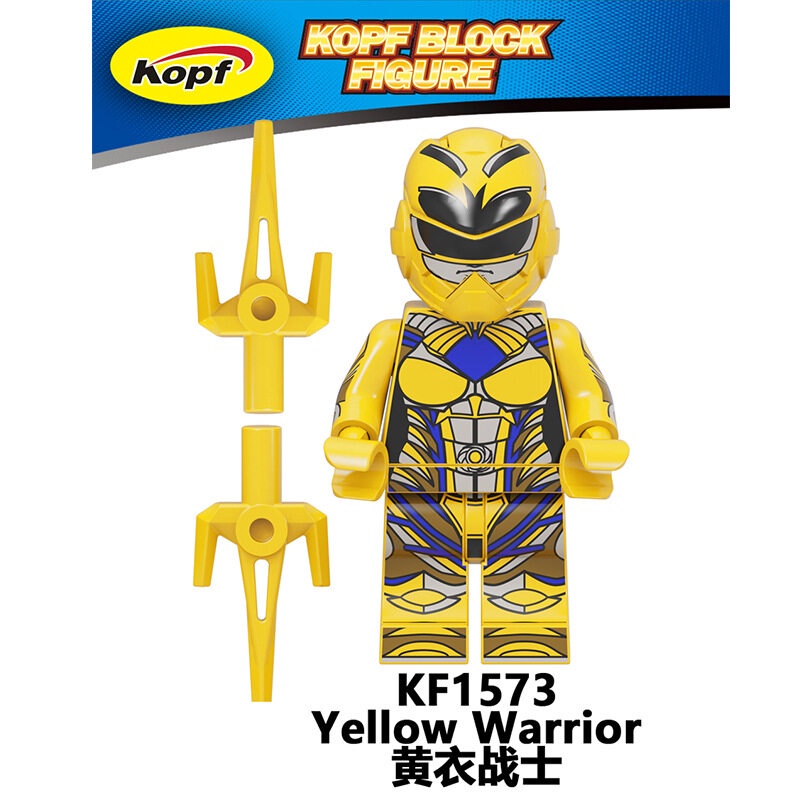Power Rangers Series Red Soldier Minifigures White Warrior Building ...