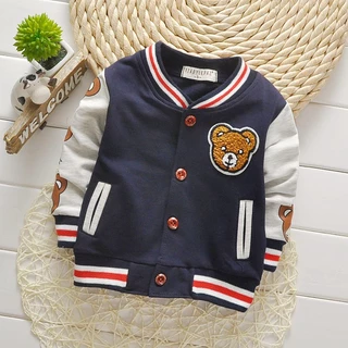 Primavera Outono Baby Outwear Meninos Casaco Infantil Meninas Roupas Infantis Baseball Camiseta Marca Toddler