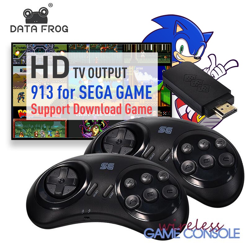 DATA FROG Video Controller TV Retro Game Suitable for Sega Genesis Mini/Mega Drive Compatible
