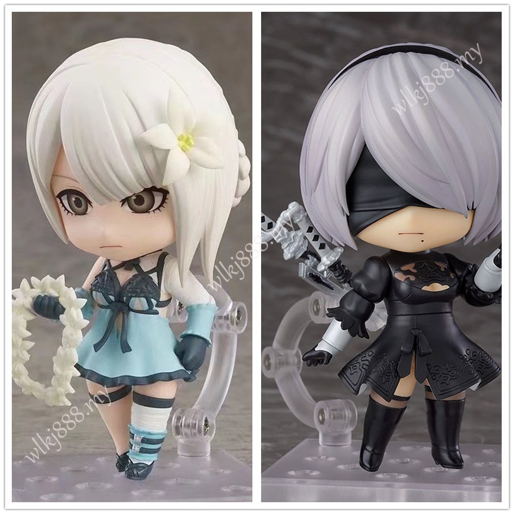 Nendoroid Nier : Automata 1475 YoRHa 2B 1705 Kaine Mudança De Face Articulado Ação Figura Modelo De Bonecas